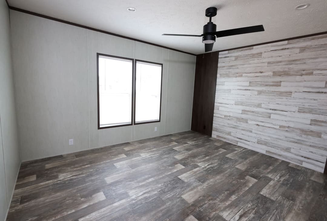 The park place bedroom home features