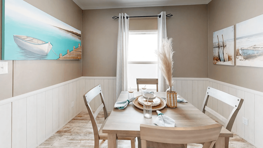 The driftwood interior home features
