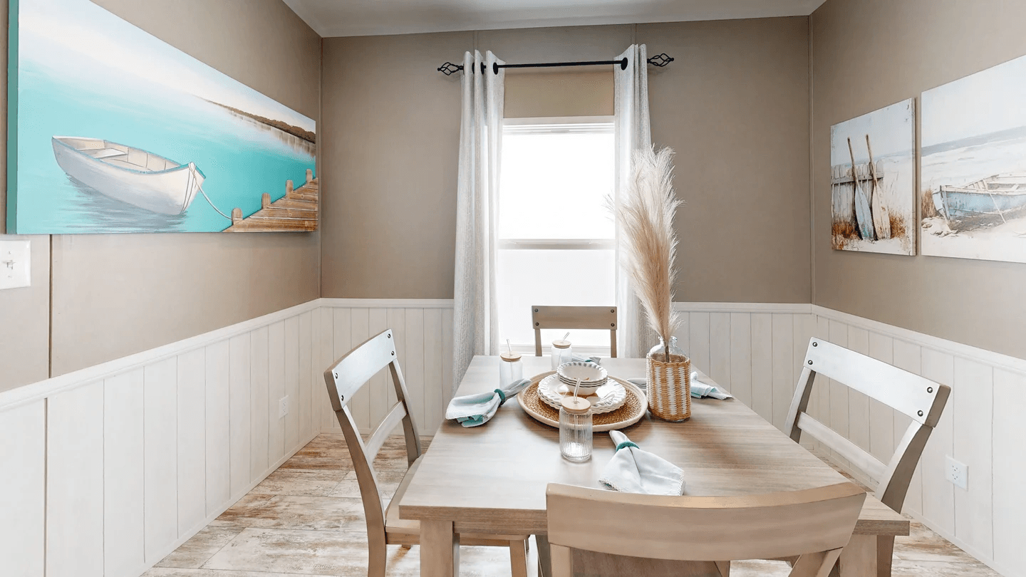 The driftwood interior home features