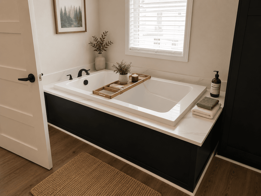 The riverview bathroom home features