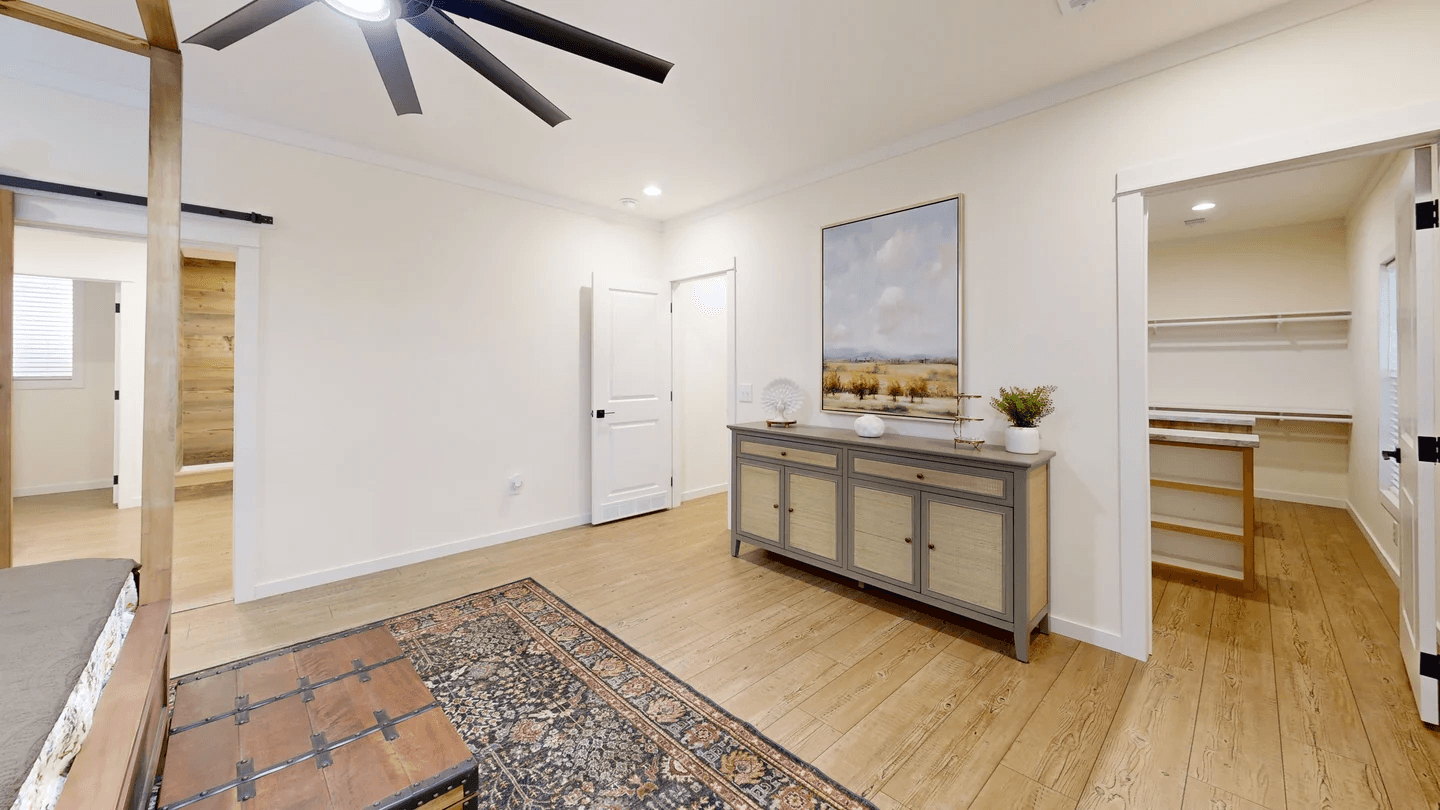 The rocking chair bedroom home features