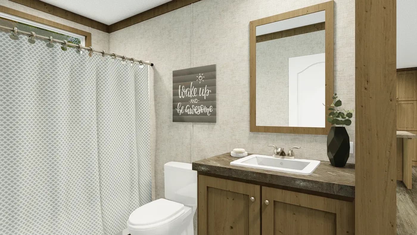Grand living 56 bathroom home features