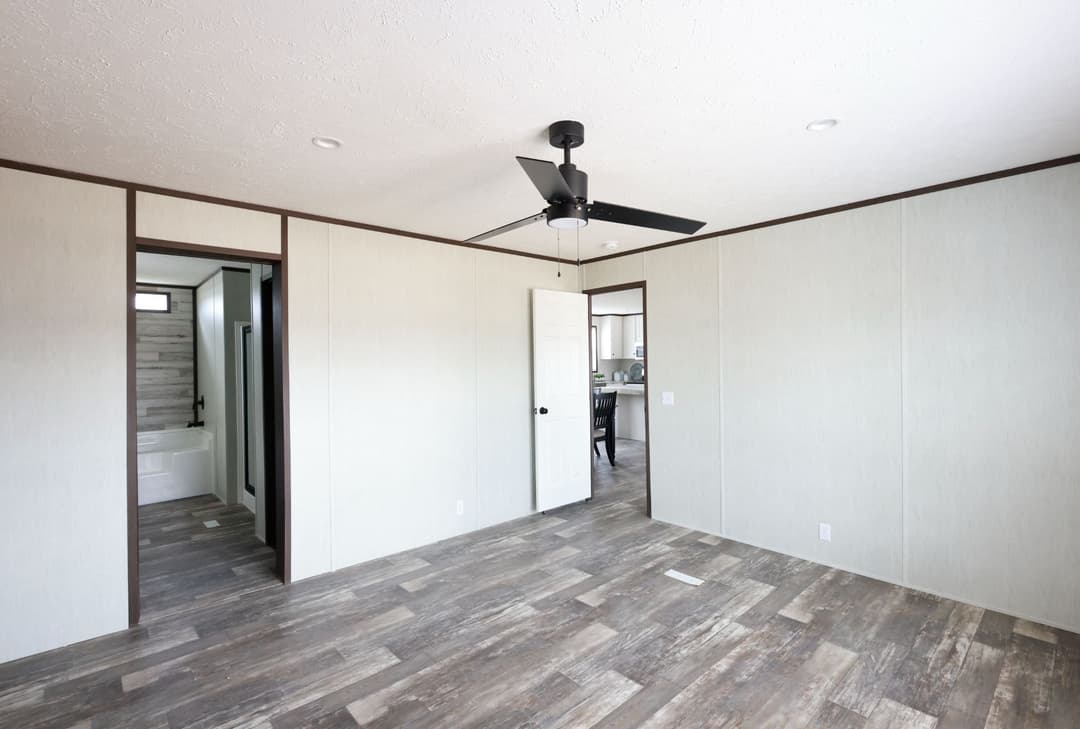 The park place bedroom home features