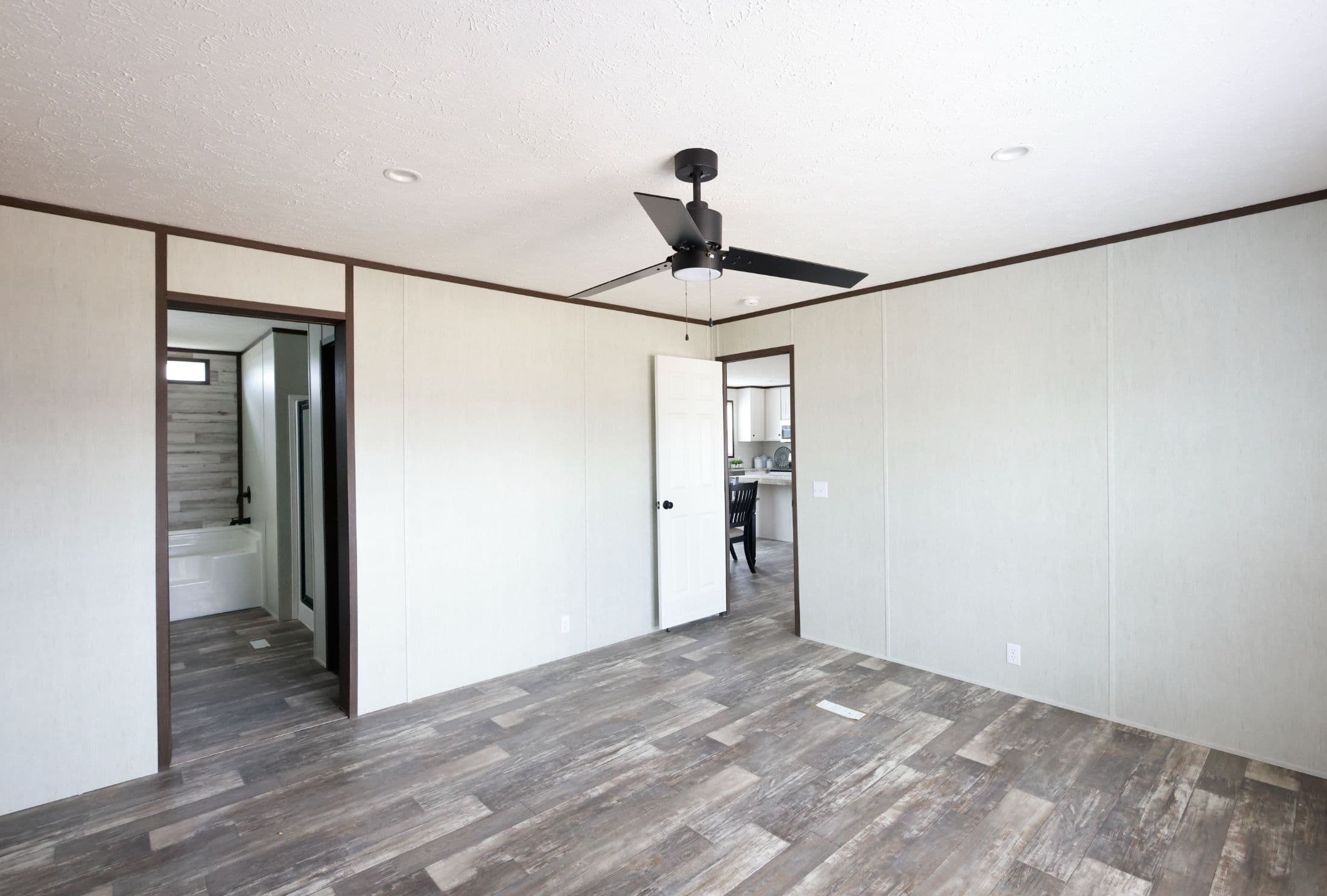 The park place bedroom home features