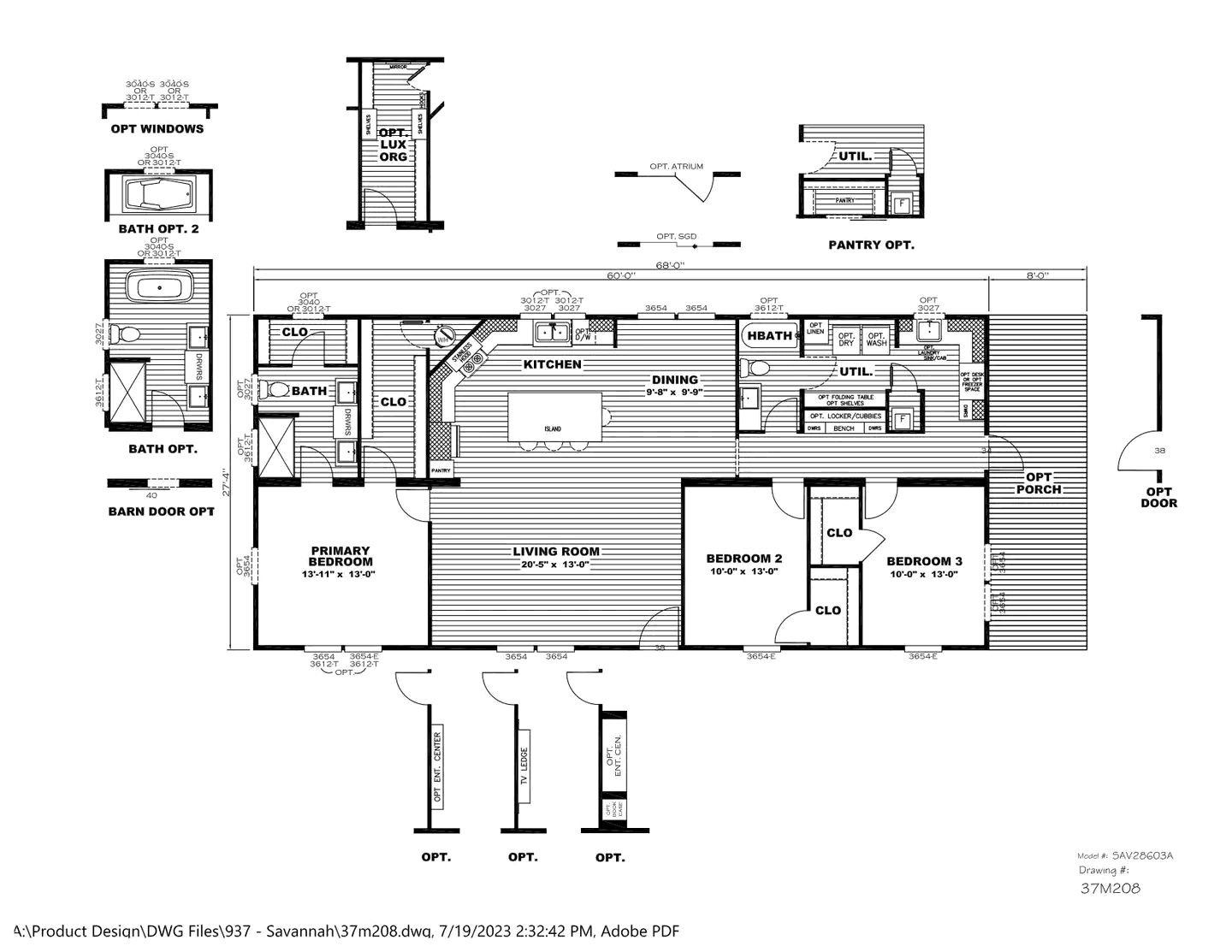 Stella (wind zone 2) floor plan home features