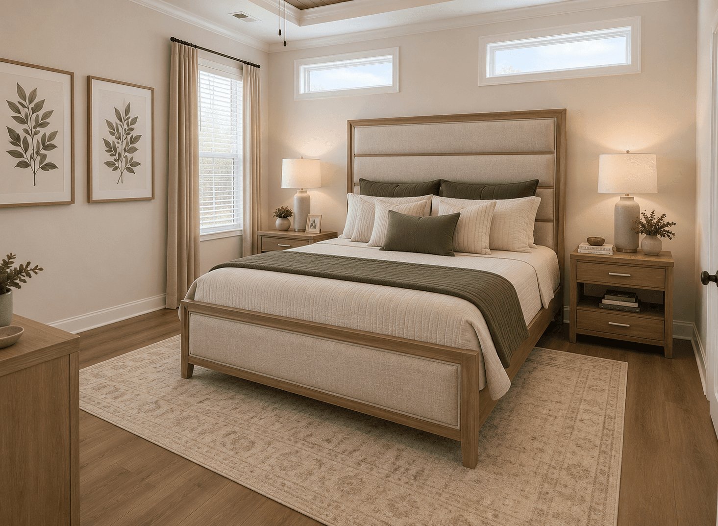 The riverview bedroom home features