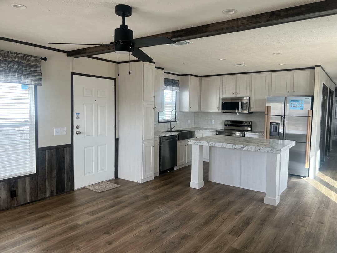 The lodge interior home features