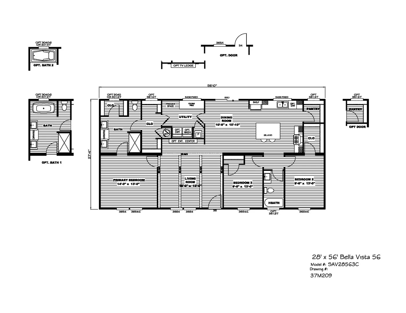 Bella vista floor plan home features