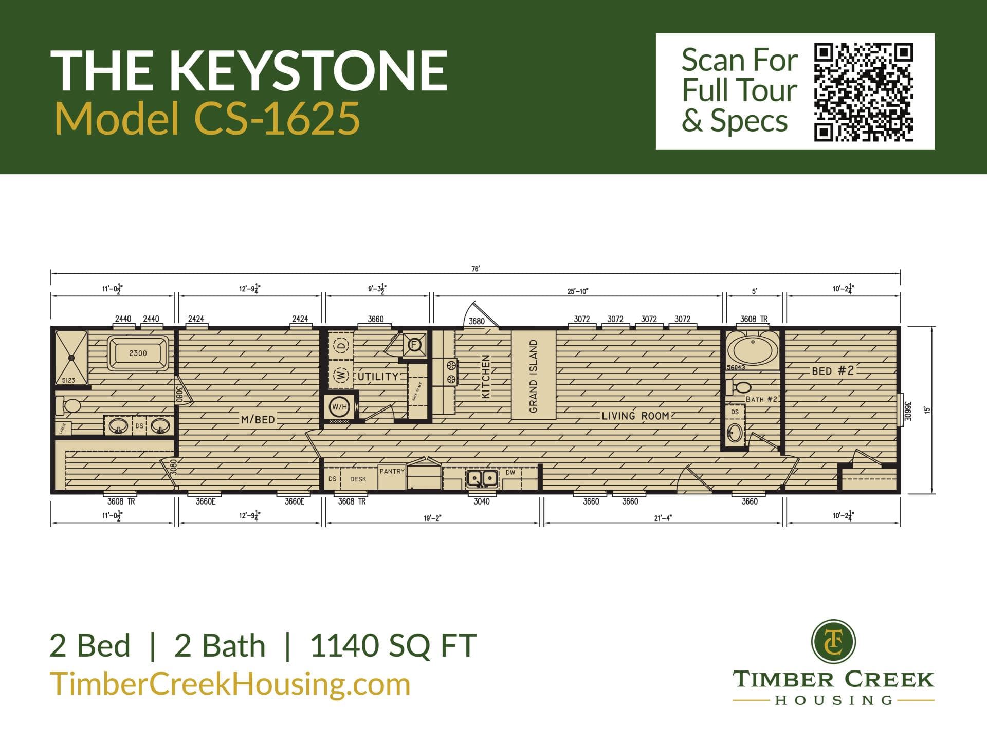 The keystone floor plan home features