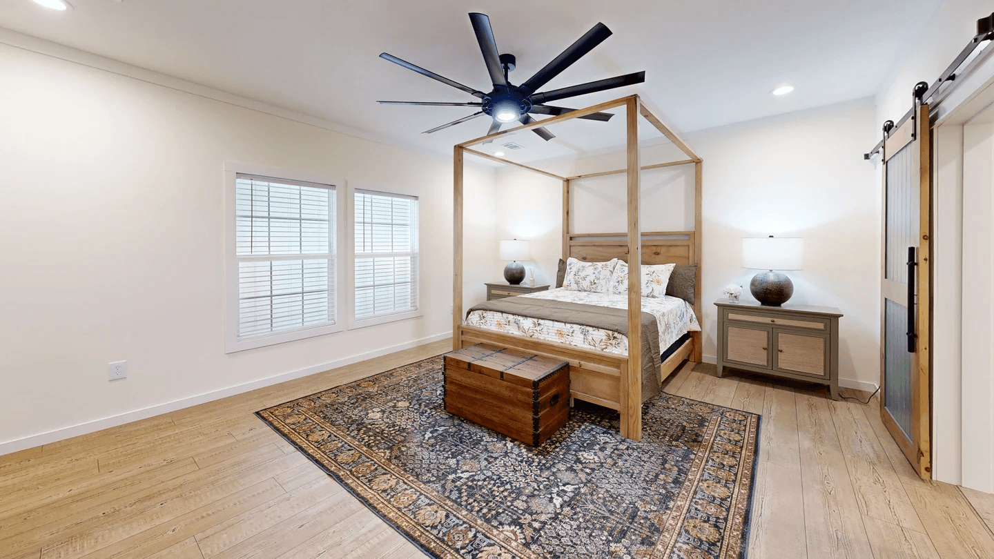 The rocking chair bedroom home features