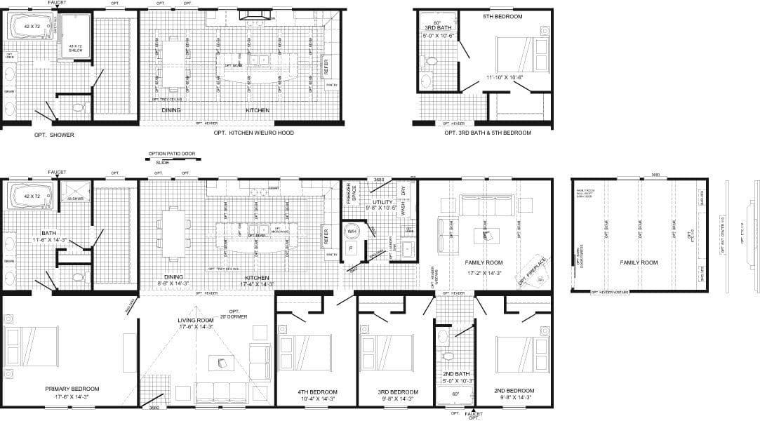 Tyra floor plan home features