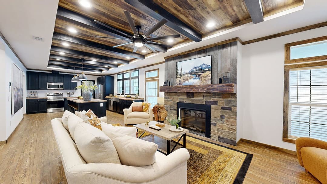 The mill house interior home features