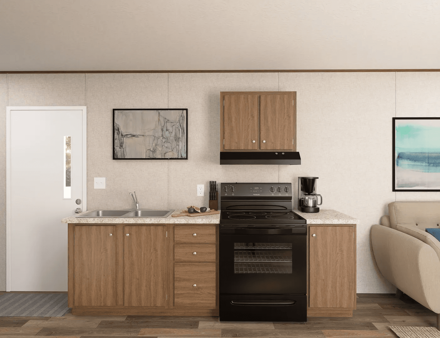 Tulip interior and kitchen home features