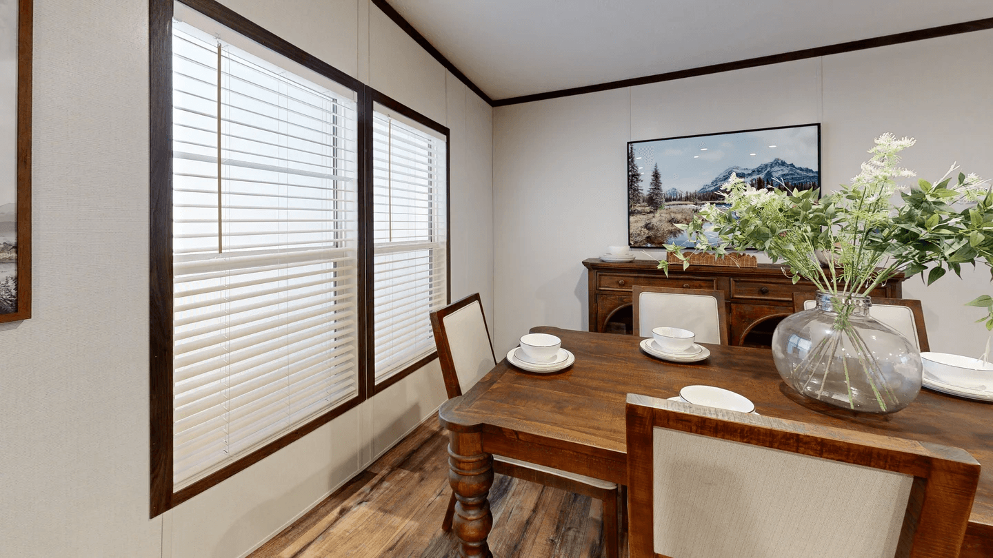 Mountain view interior home features