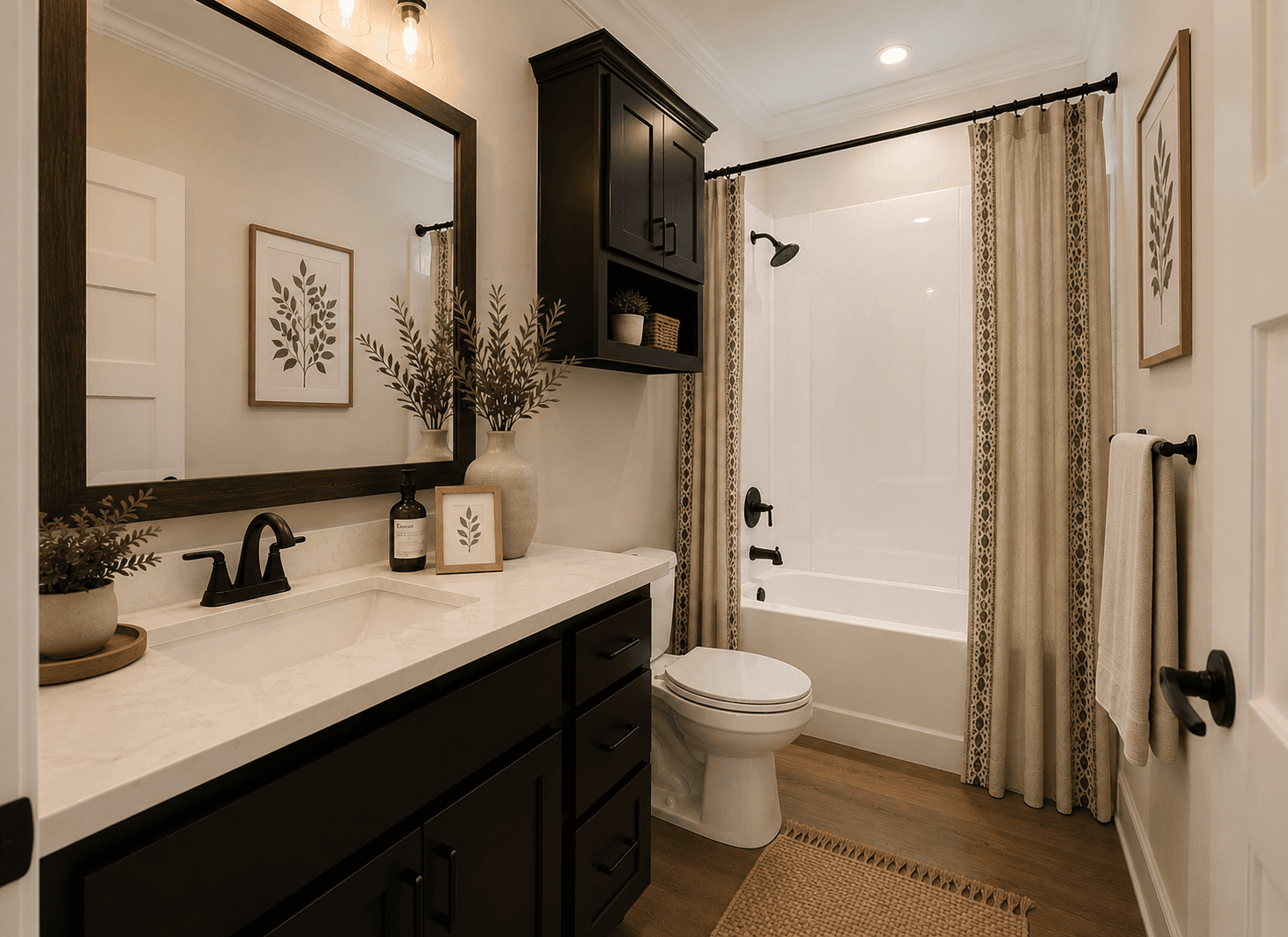 The riverview bathroom home features