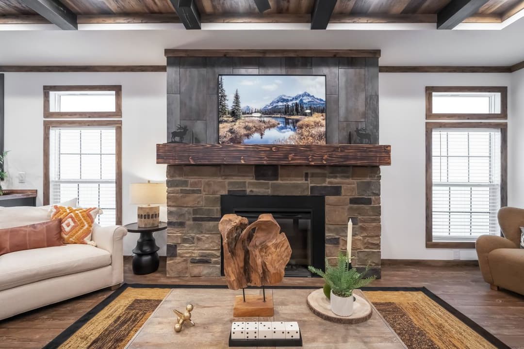 The mill house interior home features