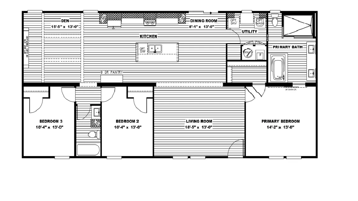 Boujee 2 floor plan home features
