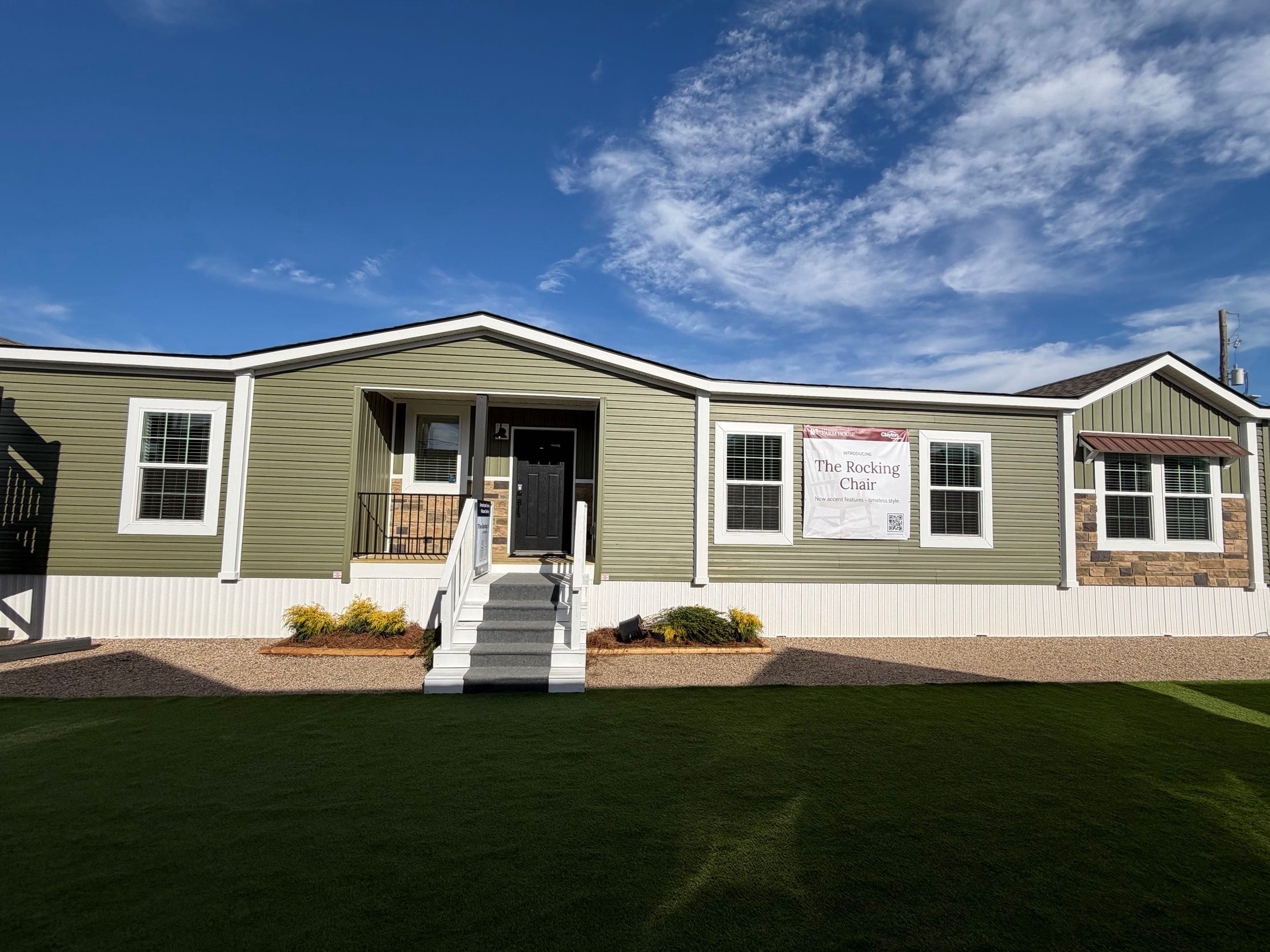 The rocking chair exterior home features