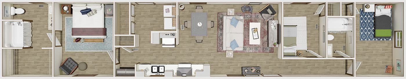 Desire floor plan home features