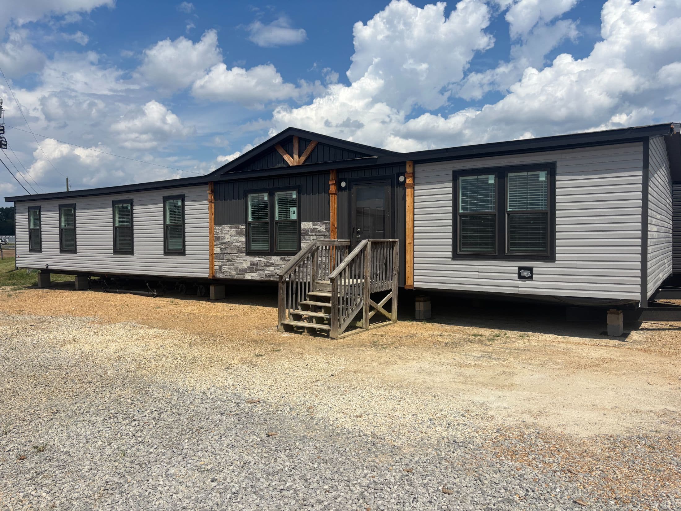 The jackson elevation and exterior home features