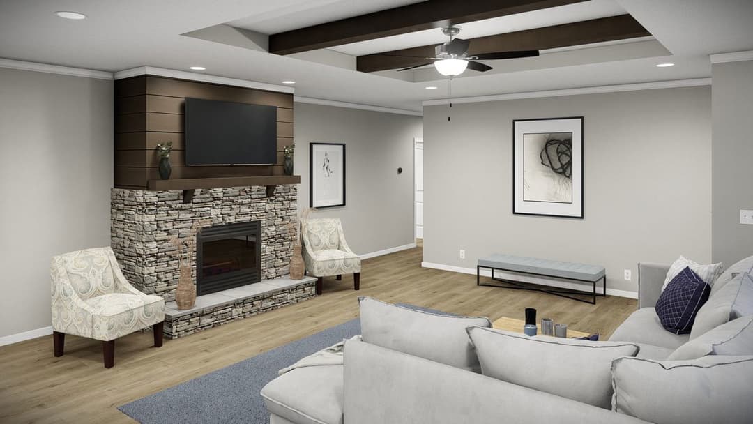 The huxton ii interior home features