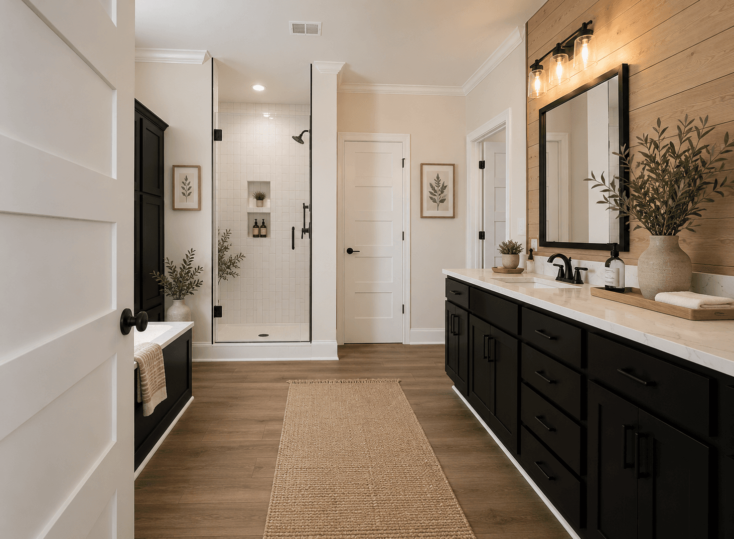 The riverview bathroom home features