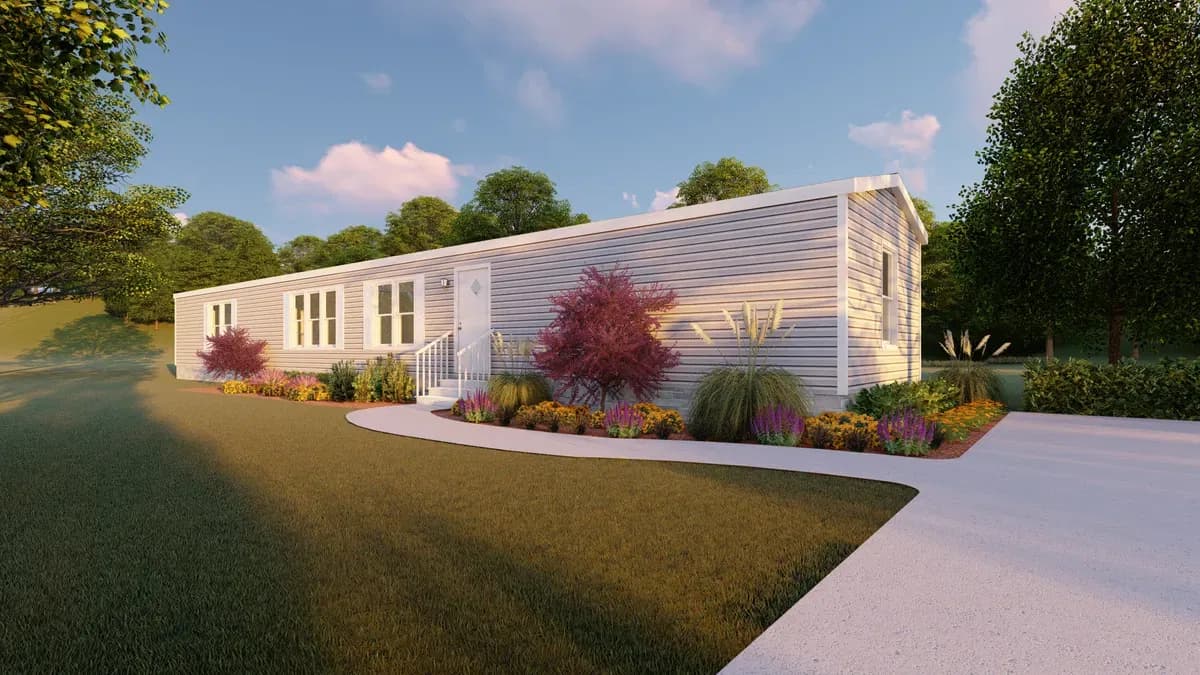 The seaside 1200 elevation and exterior home features
