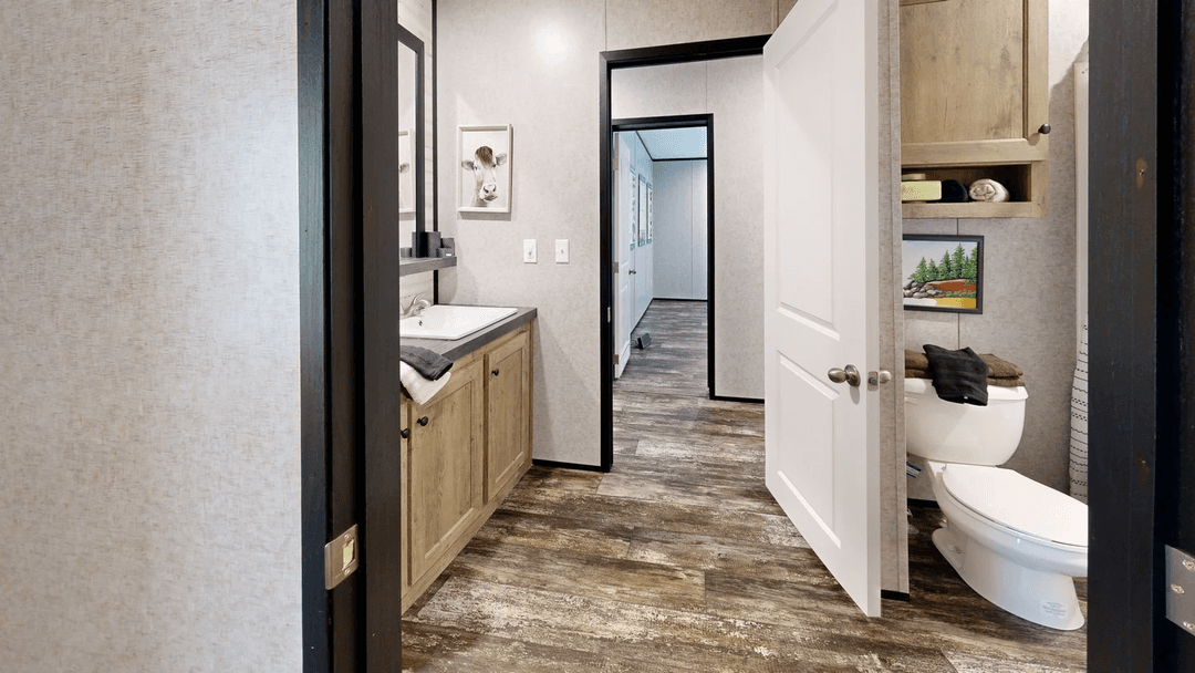Tributary bathroom home features