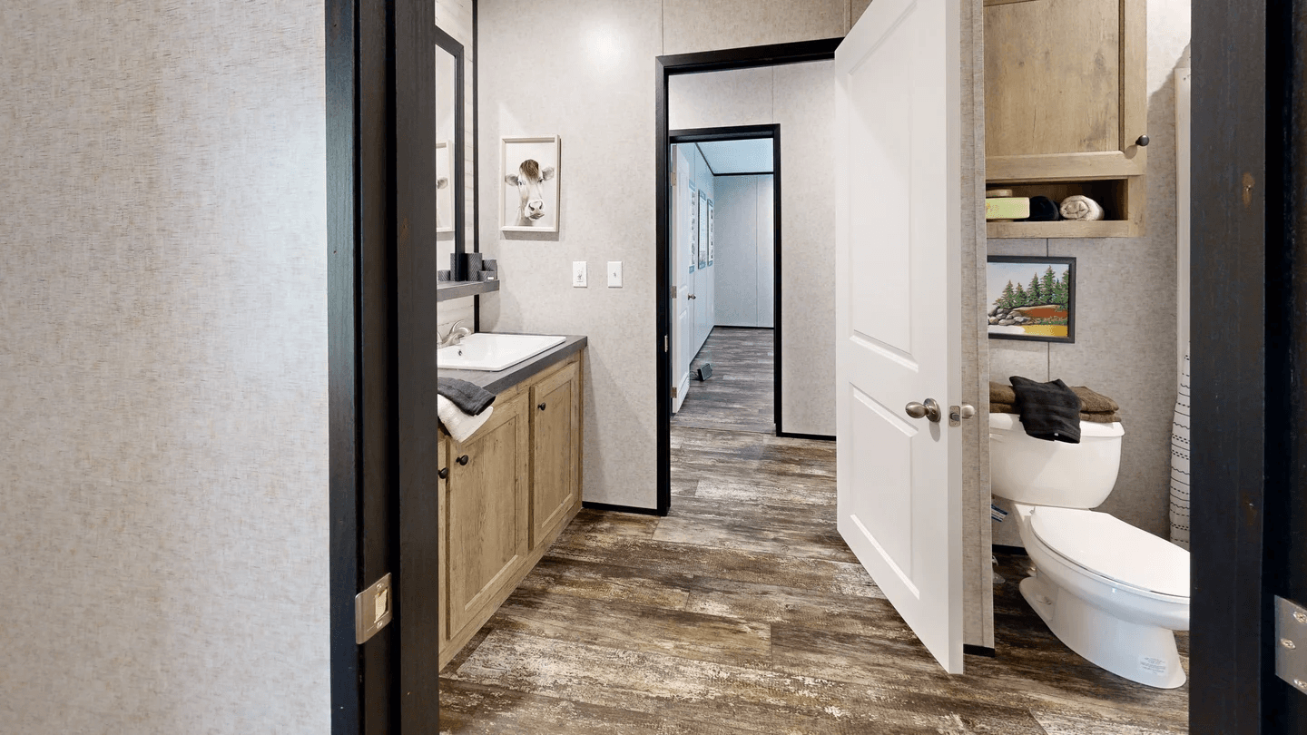 Tributary bathroom home features