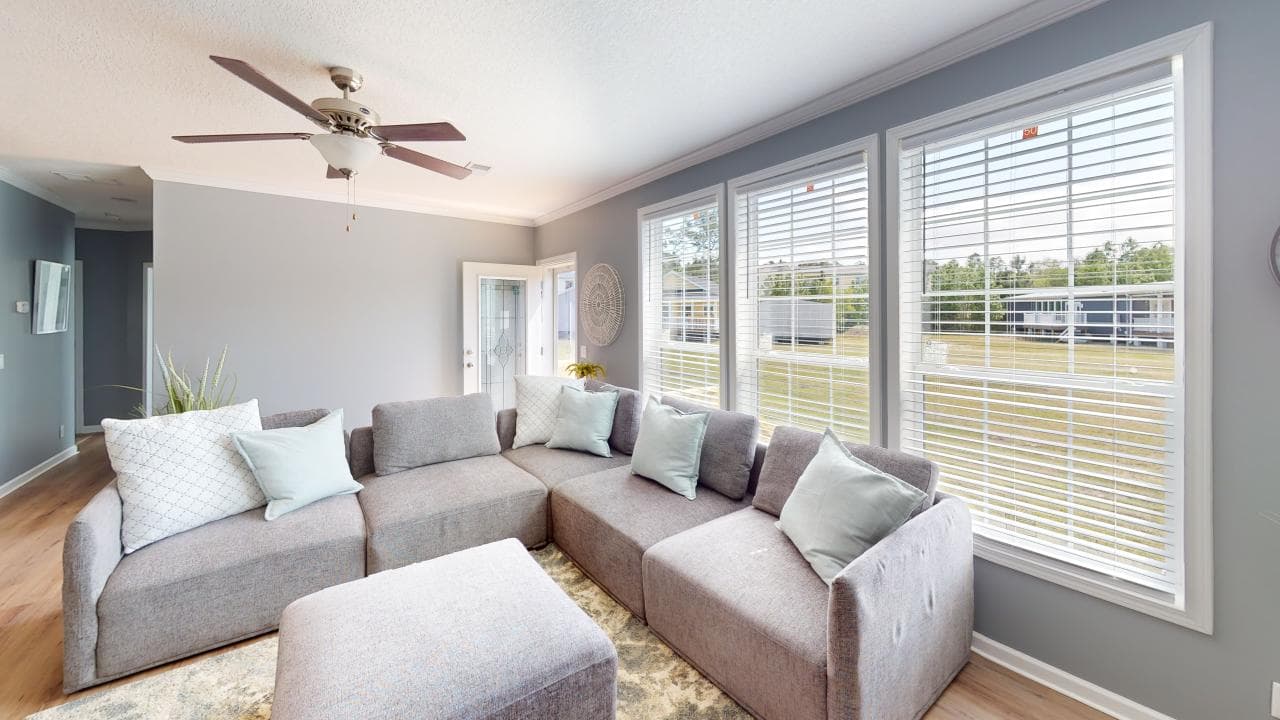 The riverview interior home features