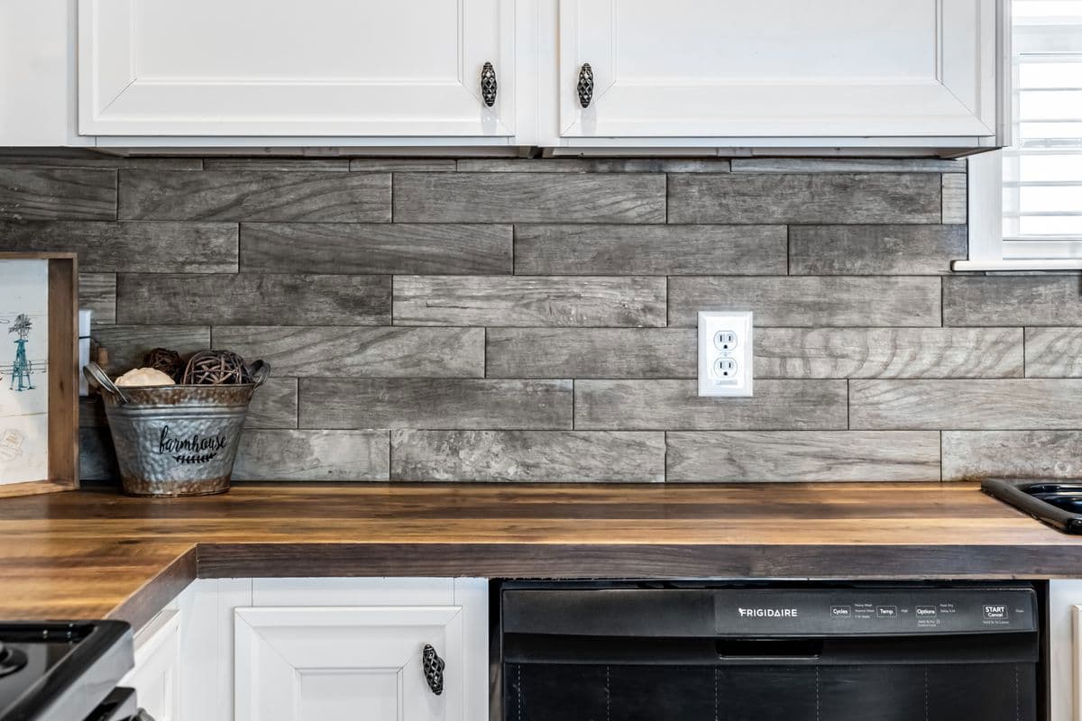 The stark kitchen home features