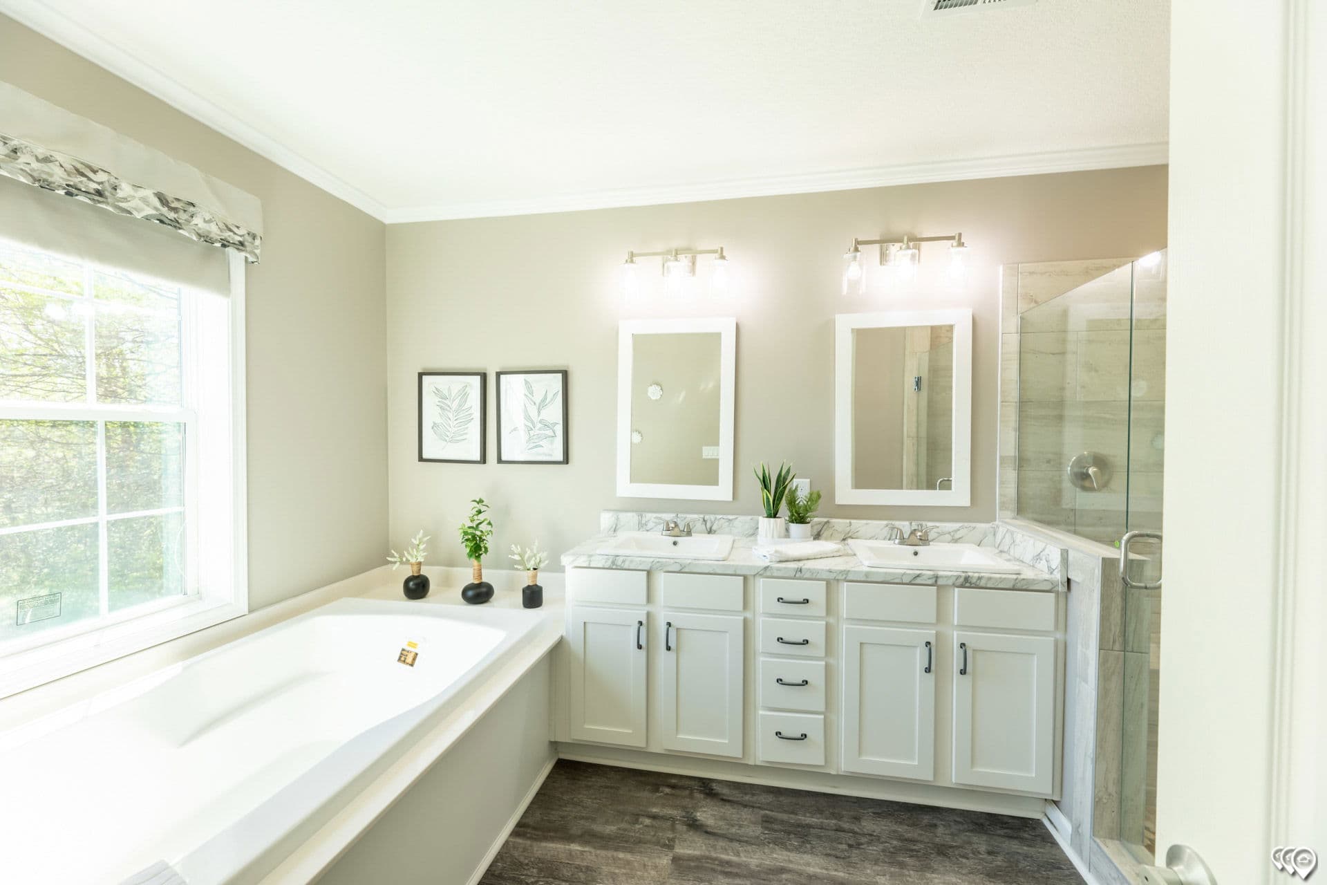 The grove bathroom home features