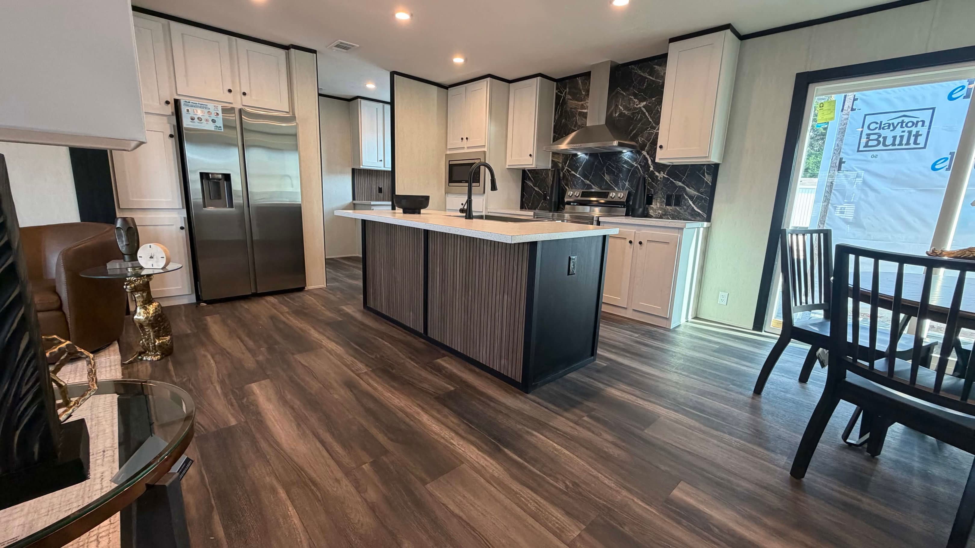 Dark nova kitchen home features