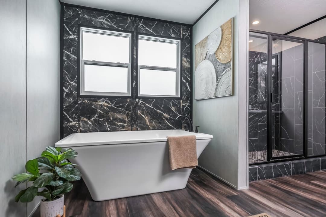 The dark nova bathroom home features