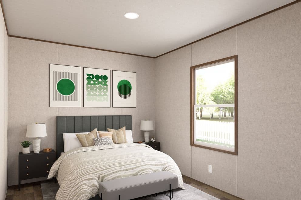 Magnolia bedroom home features