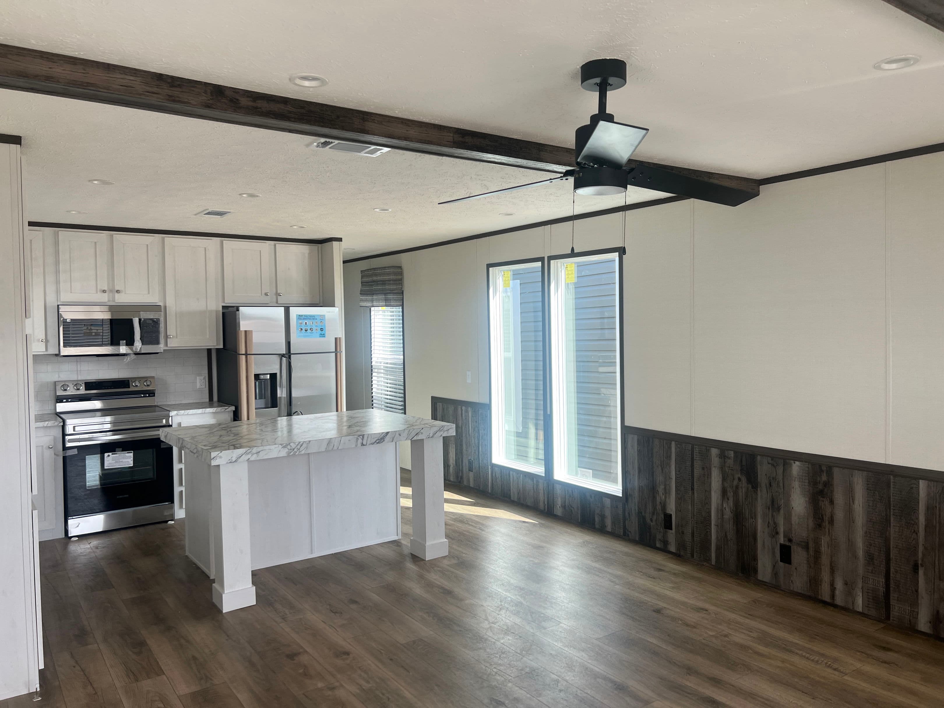 The lodge interior home features