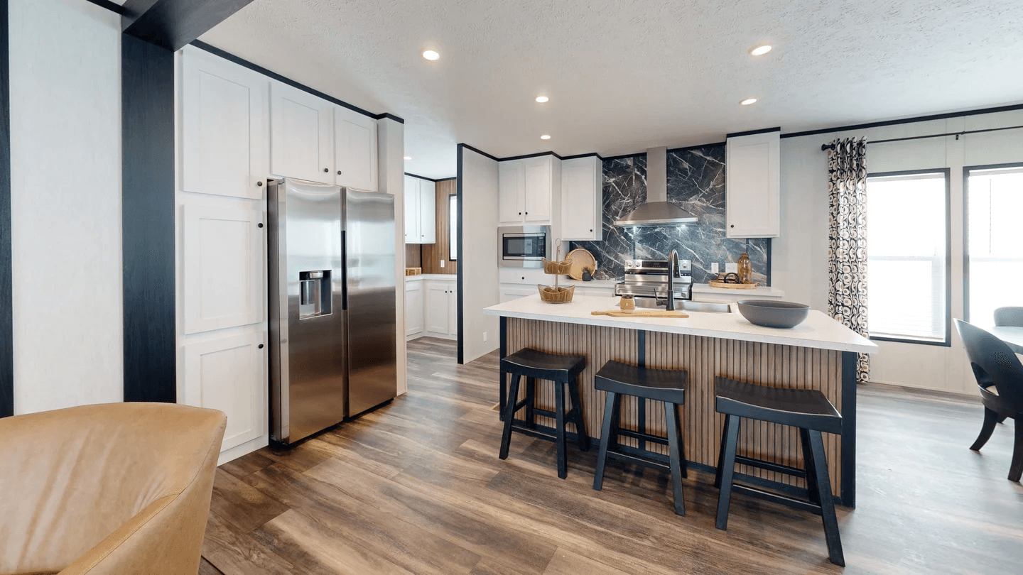 Dark nova kitchen home features