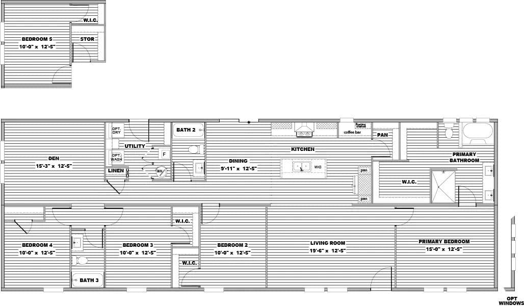 Sevier floor plan home features