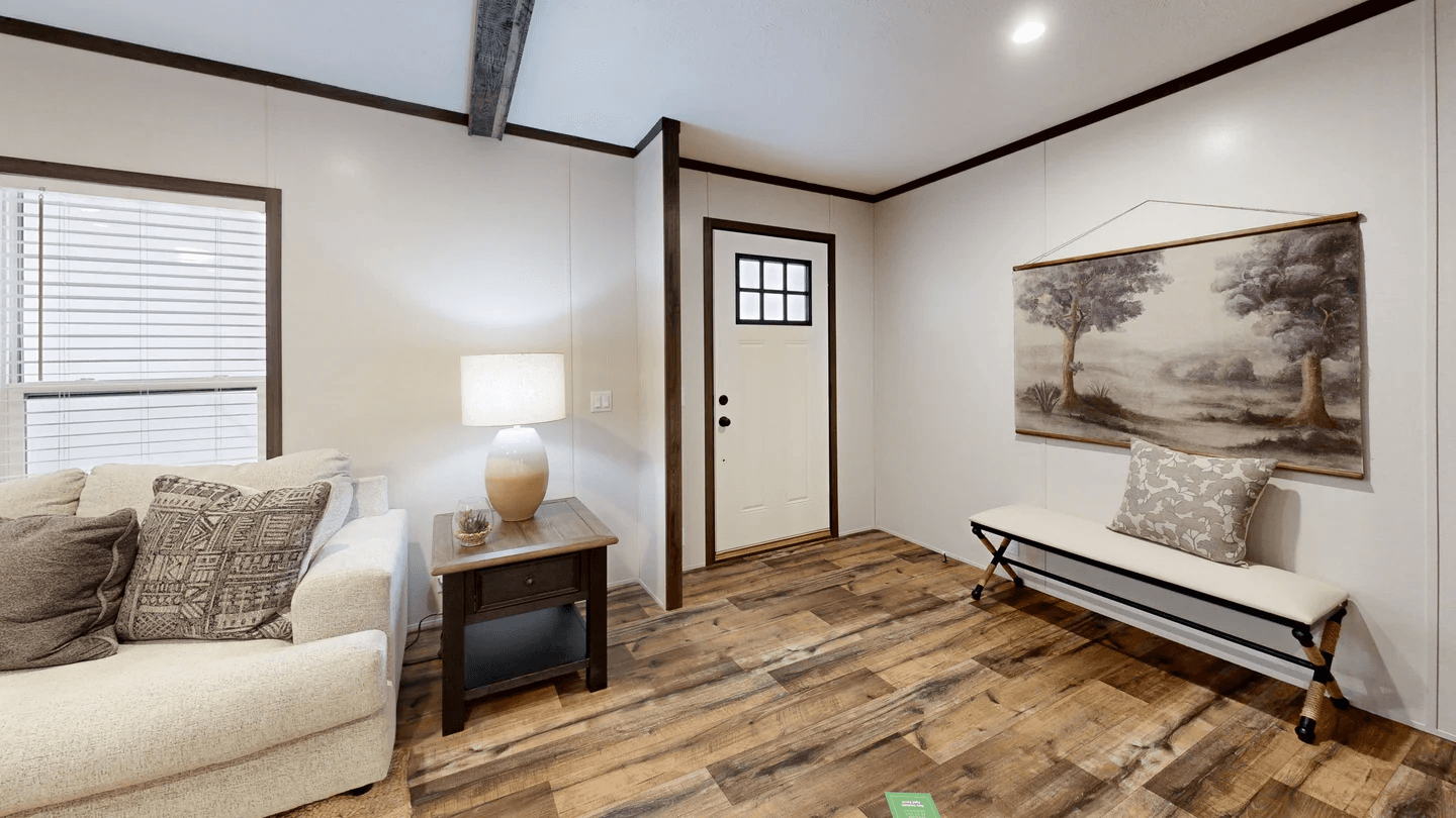 Mountain view interior home features