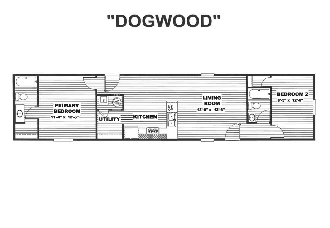Dogwood (wind zone 2) floor plan home features