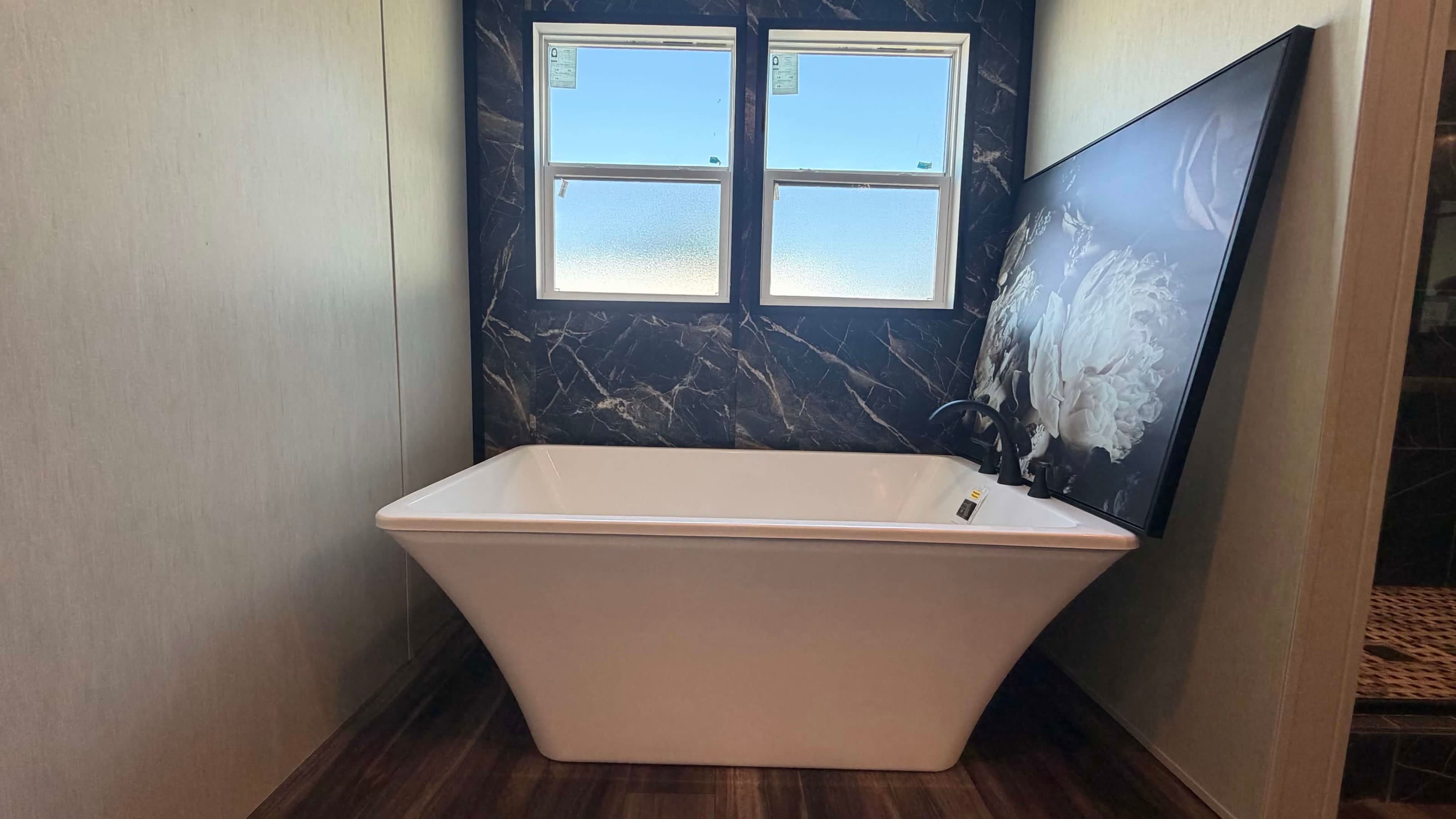 Dark nova bathroom home features