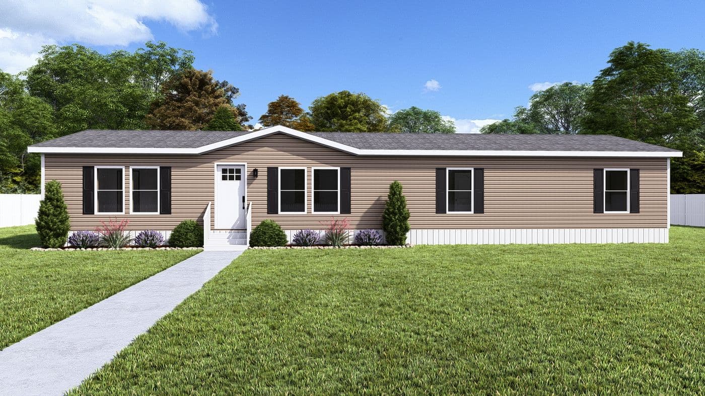 Crockett hero, elevation, and exterior home features