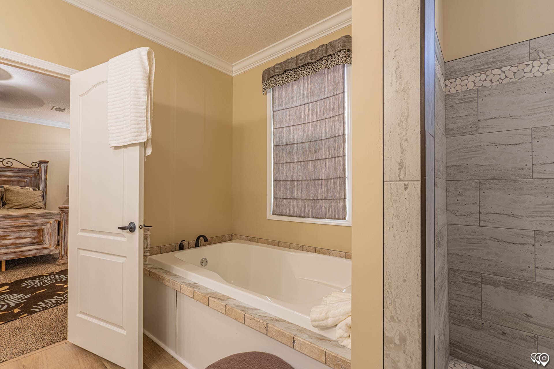 Woodland bathroom home features