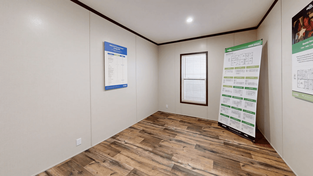 Mountain view bedroom home features