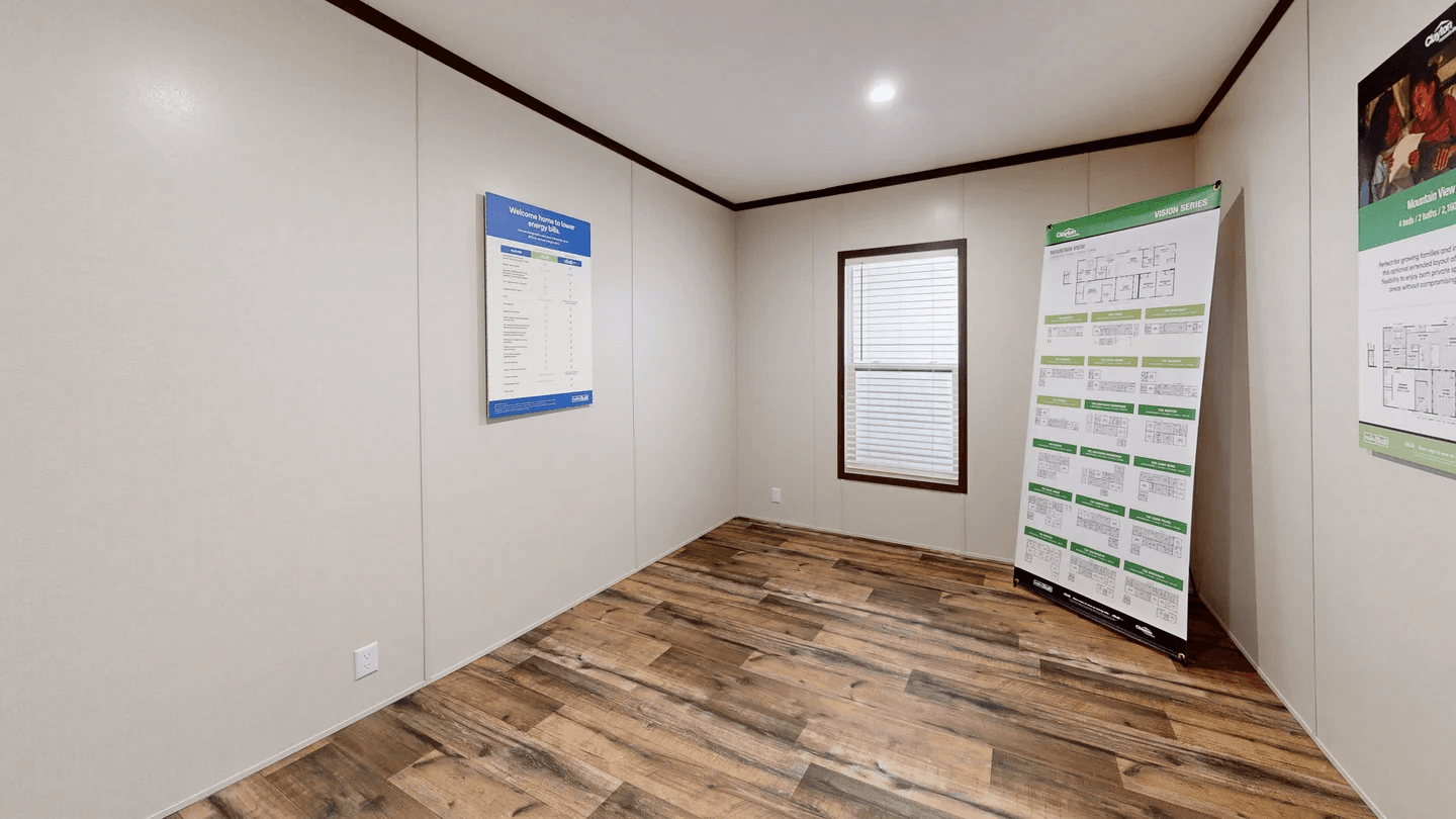 Mountain view bedroom home features