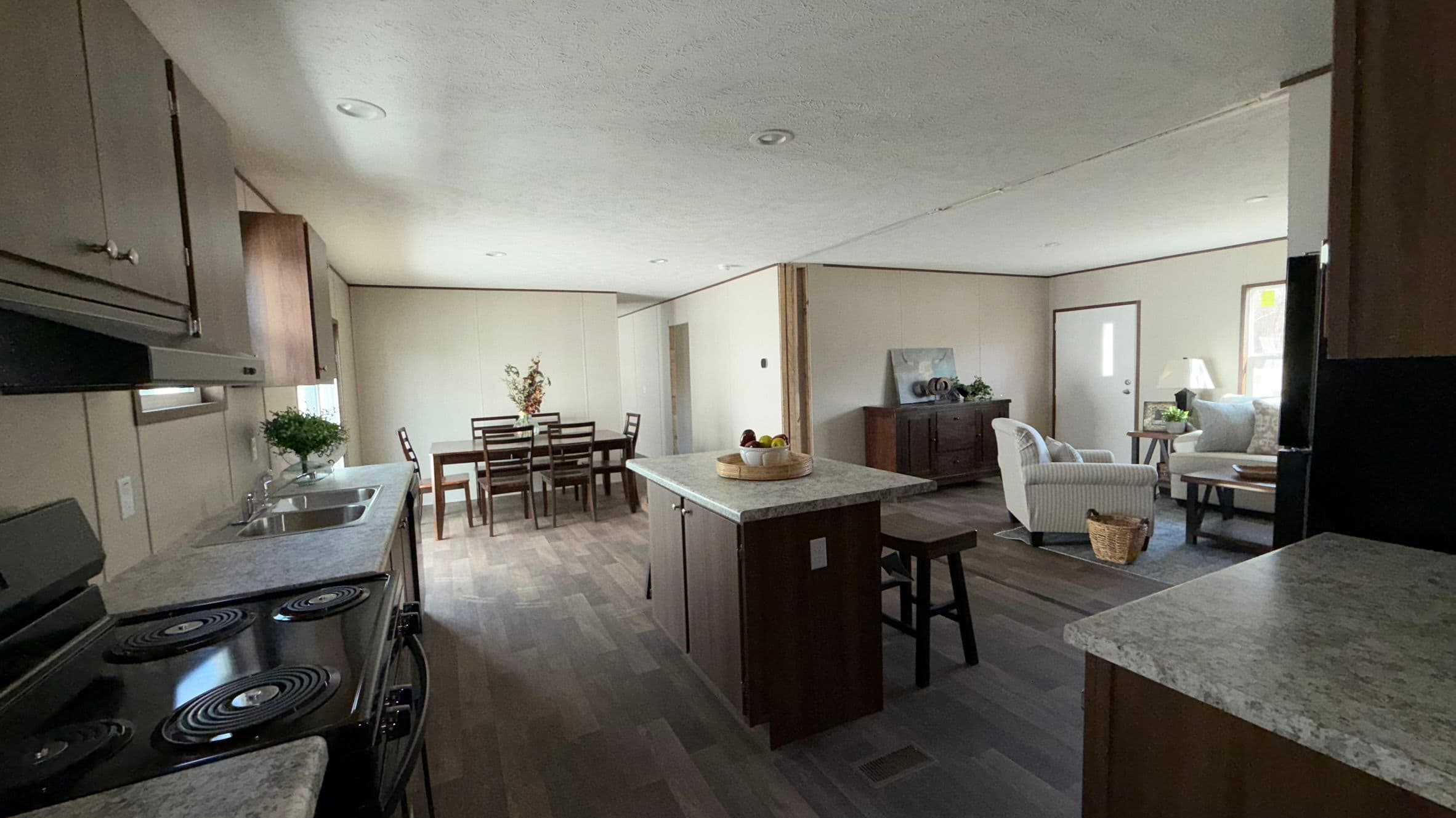 Redwood kitchen home features