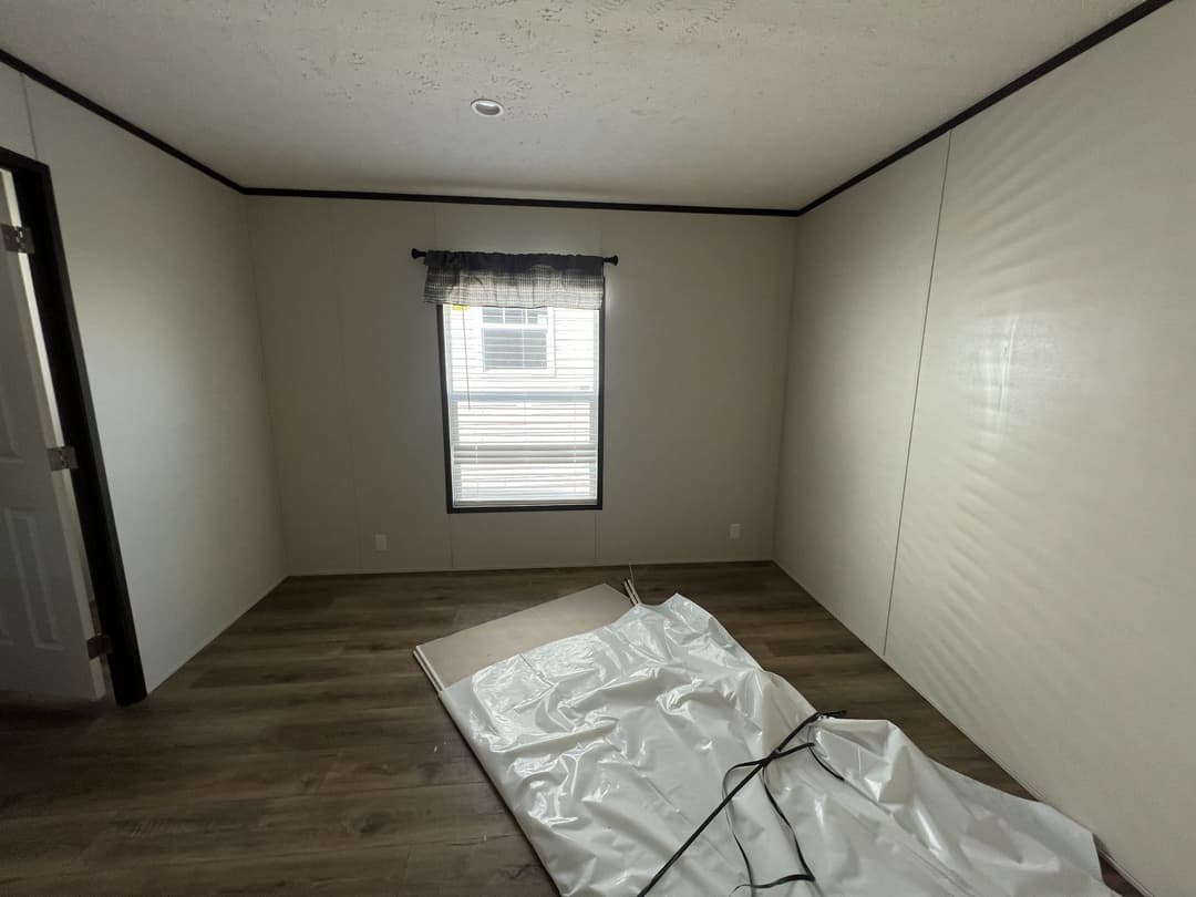 The lodge bedroom home features