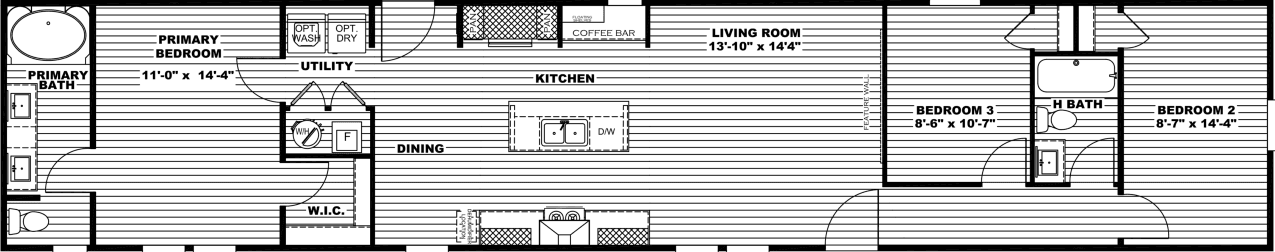 Hudson floor plan home features